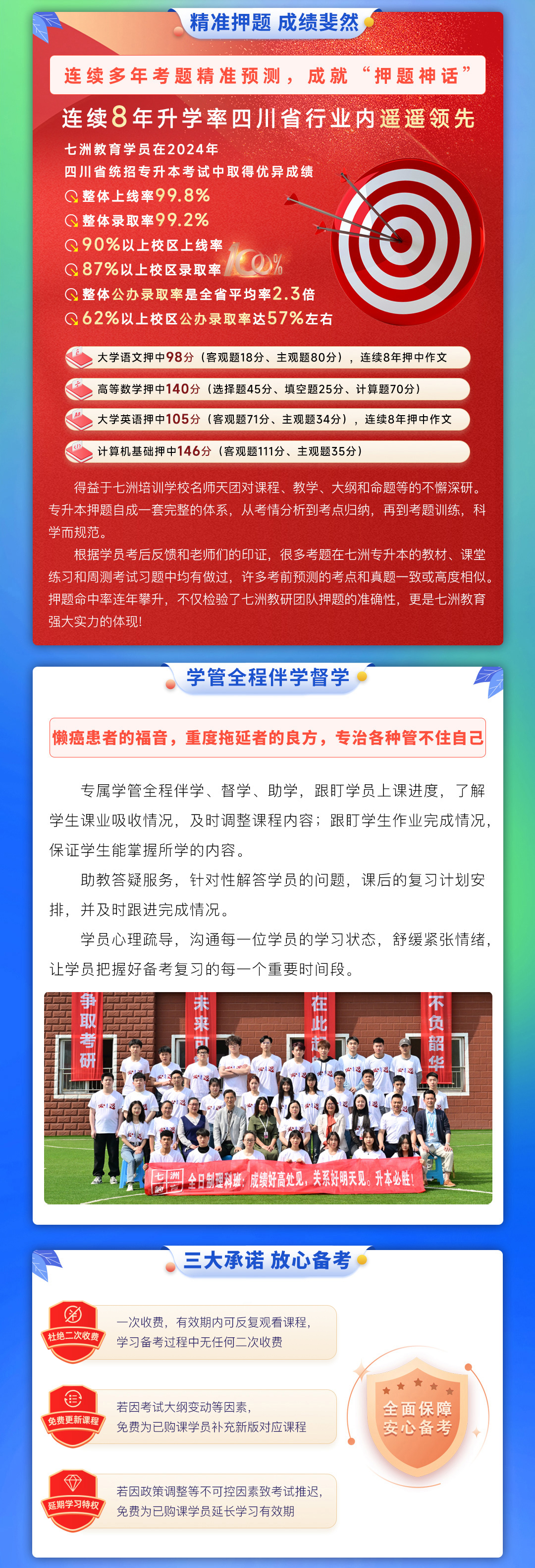 七洲教育：2025-2027年(四川省)统招专升本网课﹣理科【高数+英语+计算机基础】深度系统班