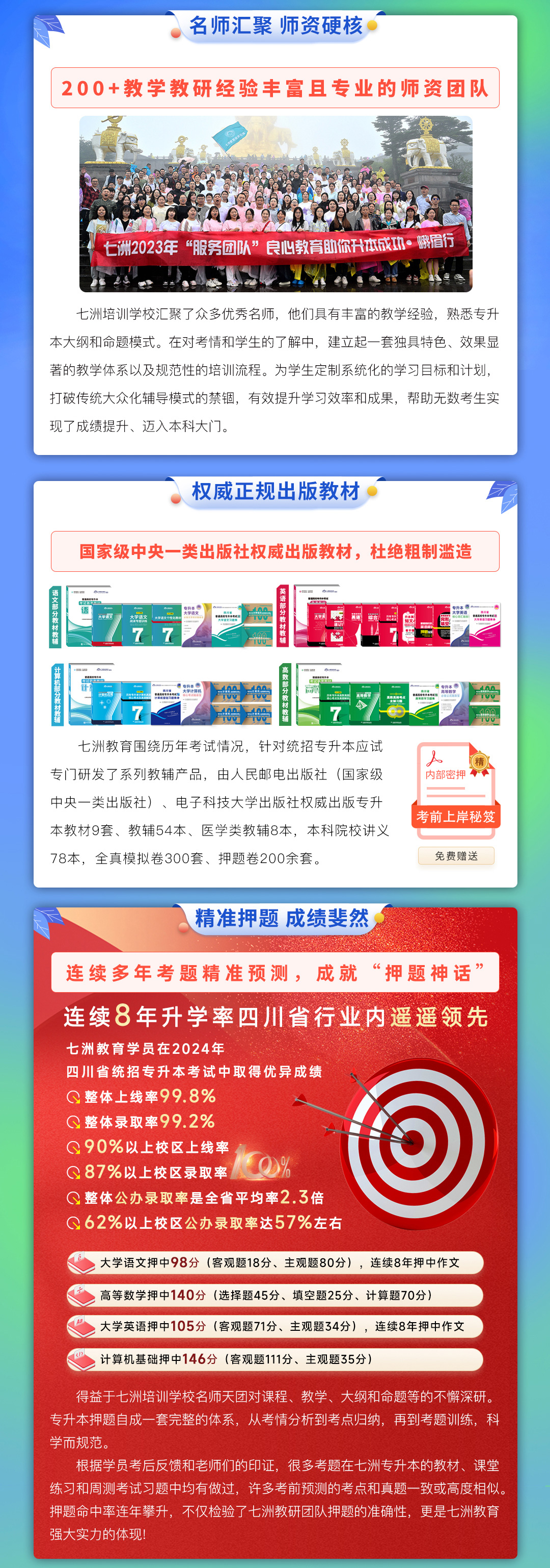 七洲教育全新网课重磅上线：2025-2027年(四川省)统招专升本深度系统班